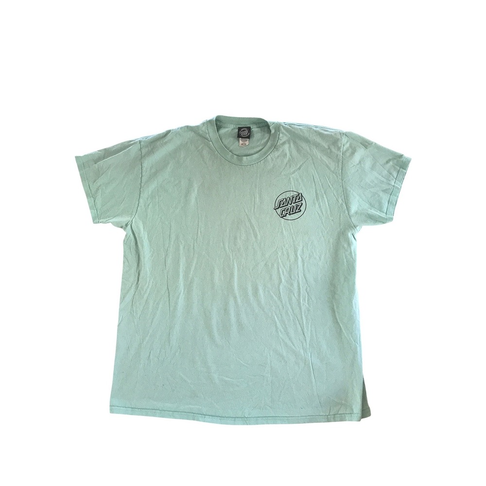 Santa Cruz Skateboards Mens 2XL Mint Green Dot Logo Graphic T-Shirt XXL
